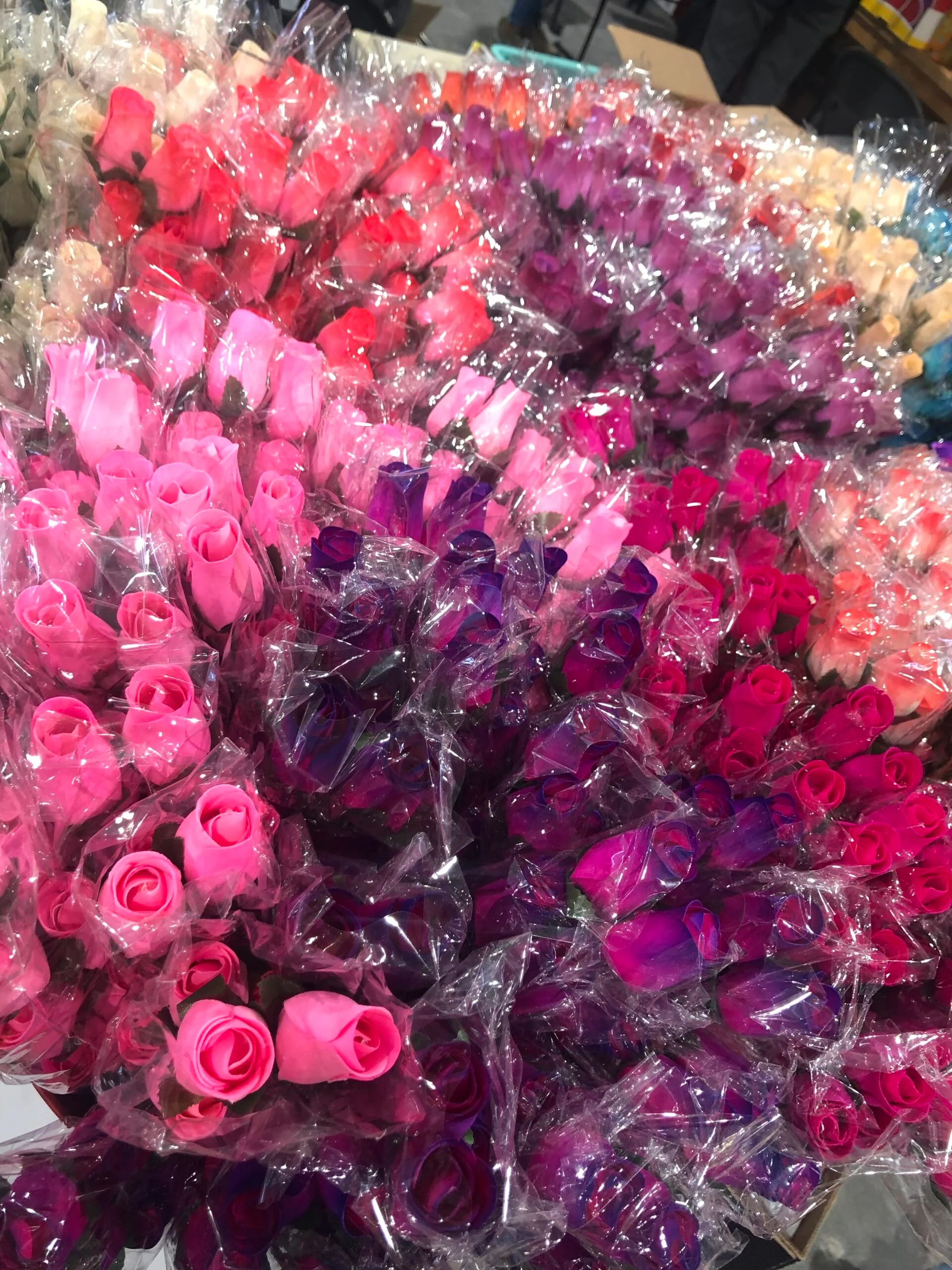 Bundle of 8 Timeless Treasures Wooden Roses - Image 2