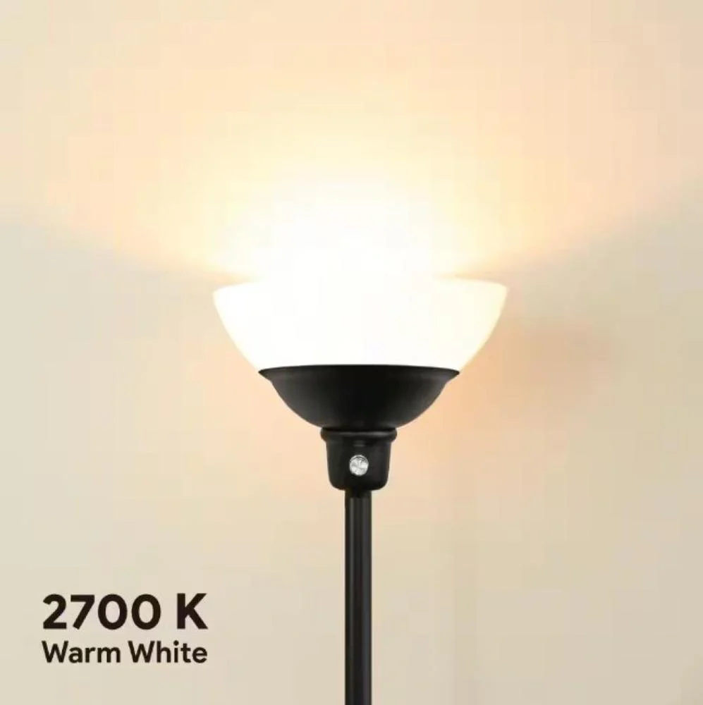Euri Lighting 69" Black Torchiere Lamp - Image 2