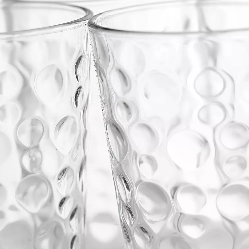 Gibson Home 16 oz. Bubble Embossed Glass Tumbler Set - 4 Pack - Image 3